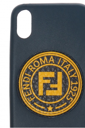 Leather iphone x case with logo, zdjęcie 2 Leather iphone x case with logo od Fendi